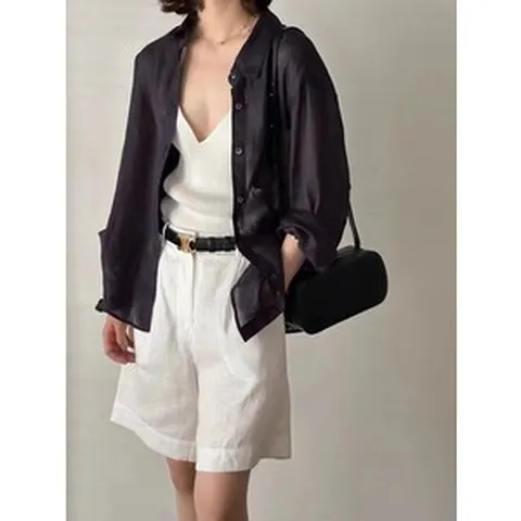 봄 린넨 후드 점퍼 막스스튜디오 블렌디드