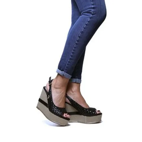 U.S. Polo Assn. 유에스폴로에센 여자 플랫폼 통굽 청키 샌들 - Black 블랙 T1411590