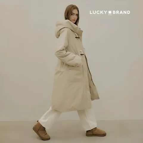 럭키브랜드 24FW 토글 헝가리 롱 구스다운
