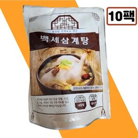 역대 최다구성 특산 백세 삼계탕 10팩 총10kg, 10개, 1kg