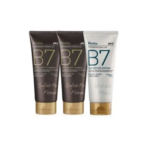B7 약산성 비듬 탈모 샴푸 200ml 2개+탈모 헤어팩 200ml ( 9900원 생활의정석 행사 ), B7 약산성 비듬 탈모 샴푸 200ml 2개+탈모 헤어