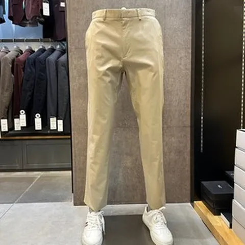 [오스틴리드] (주)파크랜드 뉴코아 인천논현점 *24SS신상품 50%세일* 베이지 면 워싱 팬츠 면바지 APC24171