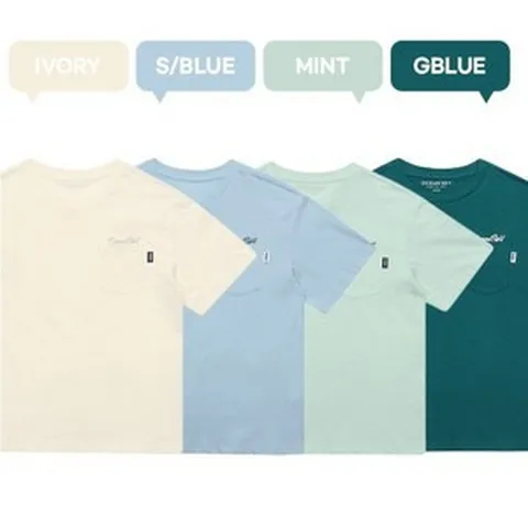 오션스카이 가슴포켓 반팔티#26수 면100%#얇고 가벼워요~## [뉴코아울산성남점]