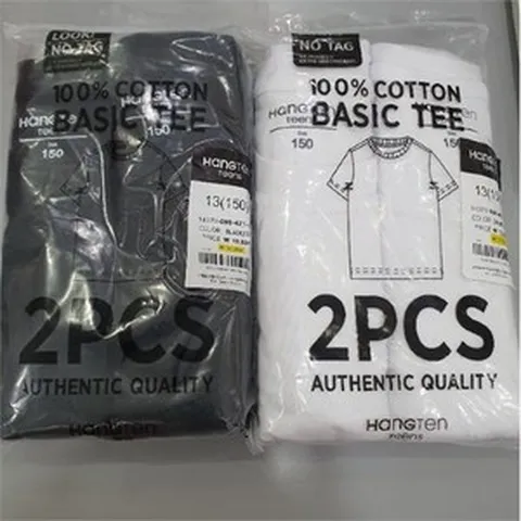행텐주니어 @@초등.중등@@ 교복.체육복# 사계절 이너로 좋은 기본 순면100% (2장1세트)베이직 무지 반팔 티셔츠 14370