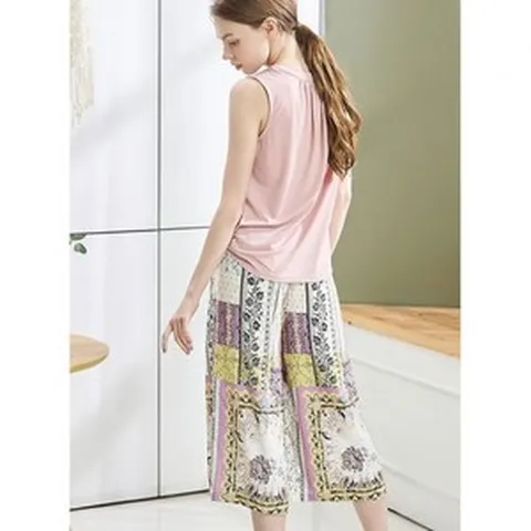 라페어 피오니 플레임 화이트 7부 인견 팬츠 LWPFD146-WH 194763