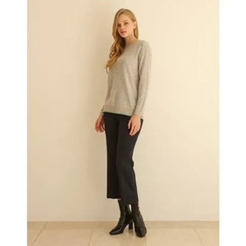 [손정완](_)트위드세미부츠컷팬츠 ZDL2323010