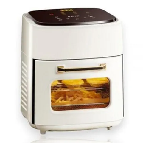 리빙 빅사이즈 15L 스탠 에어프라이어 멀티 기능 군고구마 치킨튀김기, 화이트