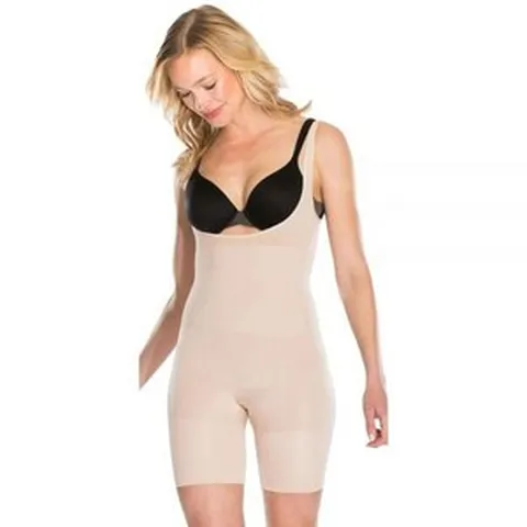 스팽스SPANX Assets 레드 핫 라벨 플랫 아웃 플로리스 펌 컨트롤 오픈 버스트 바디수트 X-Large197732