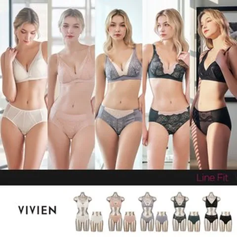 비비안 스킨핏 홈쇼핑 히트 노와이어 심리스 수피마 브라팬티세트 15종