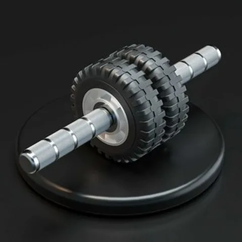 밸런스파워 피지컬킹 AB슬라이드 롤러 뱃살 복근 허리, 이중 바퀴 150mm