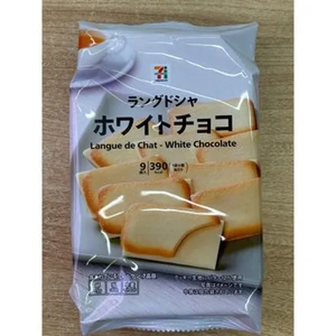 일본 세븐일레븐 랑그드샤 쿠키 화이트초코 70g, 4개