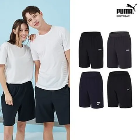 [푸마] 베이직 레귤러핏 하프팬츠 4종 세트