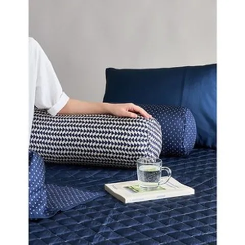 100% 풍기인견 침대매트 러그, 네이비솔리드