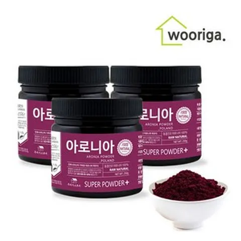 [우리가스토리] 동결건조 아로니아 분말 가루 250g 3통, 3개, 상세 설명 참조, 상세 설명 참조