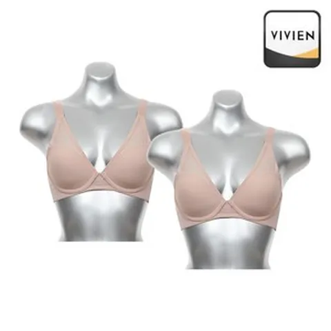 비비안 1+1 컴포트 라이크라 노와이어 몰드브라 TAN BR6203S