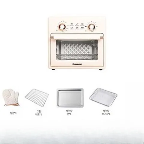 최화정토스트기 티슈 토스터 스마트 전기 오븐 토스트기 냉동빵 생지 가정용 소형 미니 버전, 18리터 에어프라이어 오븐 더블 노브 5개