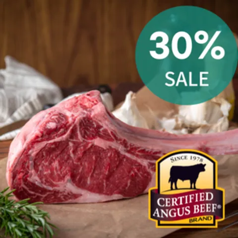 냉장 블랙앵거스 토마호크 스테이크 숙성 프라임급 CAB 꽃등심 립아이 Tomahawk Steak 1kg ~ 1.6kg, 1kg (가정용 짧은  컷), 1개