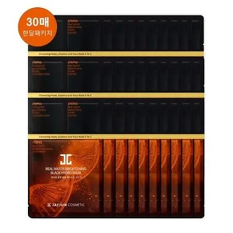 [제이준 공식판매처] 블랙 물광 하이드로 마스크 3STEP 30매, 30매입, 1개