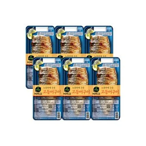 비비고 고등어구이 60g x 6개 / 생선구이 냉장식품