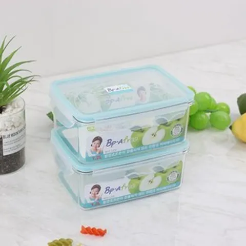 트라이탄 밀폐용기 반찬통 세트 플라스틱통 omg 직사각 1호 2개