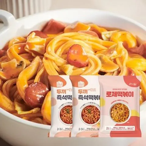 eTV 두끼 즉석떡볶이 2팩 +로제떡볶이 1팩, 1개