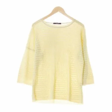 라우엘 5172 laurel 파스텔레몬 비스코스혼방 라운드루즈가오리핏7부니트 [6]