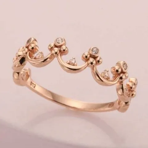 라렌느 티아라 14k 18k 미니멀 왕관 반지