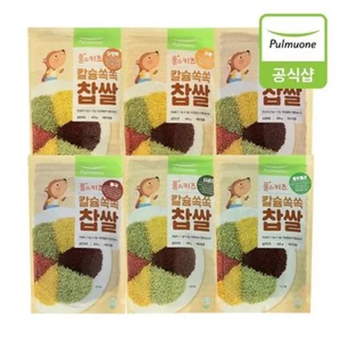[쇼핑엔티] [풀무원] 칼슘쏙쏙 찹쌀 800gX2봉, 칼슘쏙쏙 홍국찹쌀 (800g), 800g, 2개