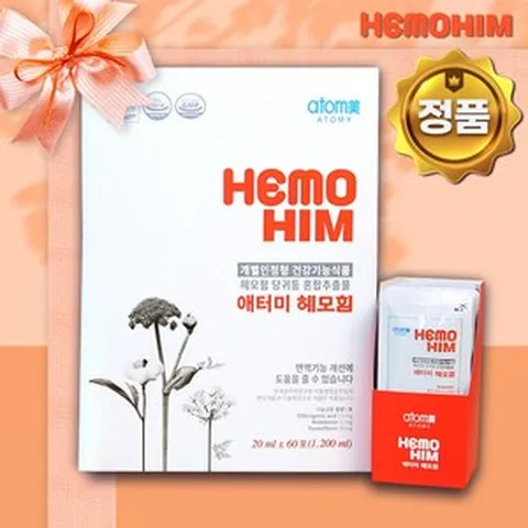 헤모힘 hemohim 60포 1상자 애터미 해모힘 + 소중한당신께gift, 1개