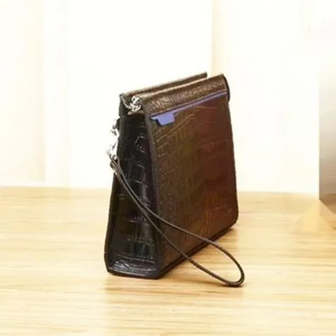 남자클러치 남성명품클러치백 일수가방 두툼한 크런치백 캐주얼 악어가죽