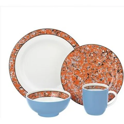 포트메리온 4인홈세트 홈카페 가정용 식기 식당 혼수그릇 노벨라 파이어스톰 4피스 장소 설정, 1개