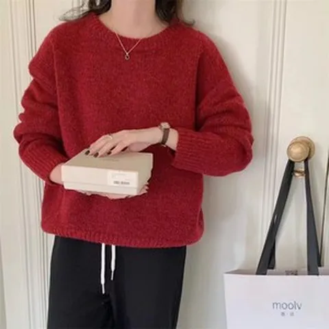 여성 간절기 클래식 스웨터 니트가디건 편안한 기본핏 봄가을 겨울 캐주얼 데일리 라레브 유라고 그린비터 키스해링