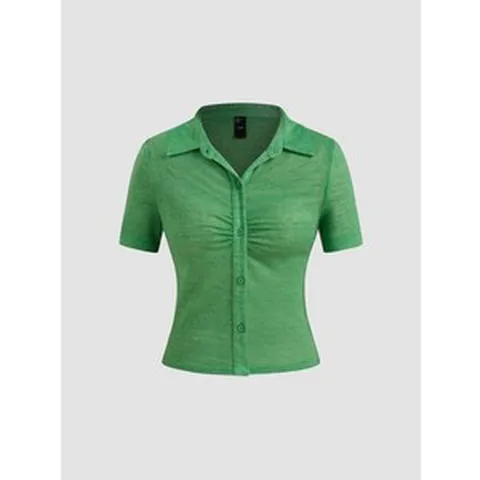 샵사이다 폴로 솔리드 버튼 반팔 상의217425