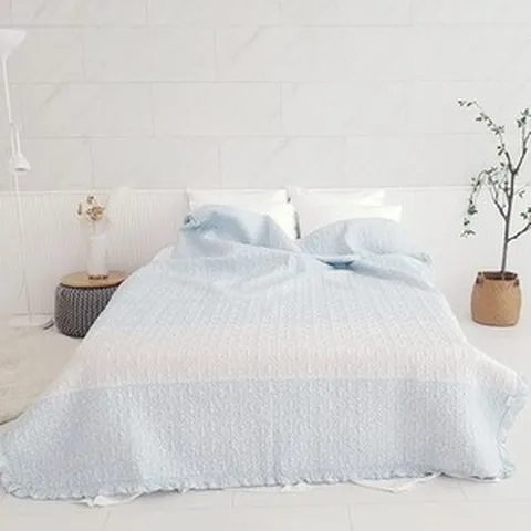 이불팩토리 에코플라워 여름 차렵 이불 & 스프레드 겸용