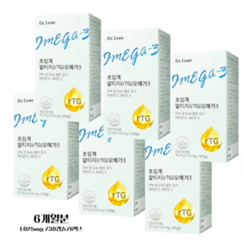 닥터린 6개월분 6박스 닥터린초임계 RTG 오메가3, 단품, 상세페이지 참조, 6개