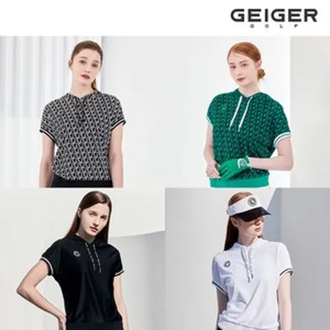 [가이거골프] ☆최초가 109 000원☆ 24SS 드랍숄더 자가드홀 미니후드