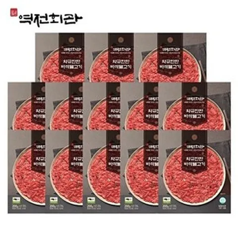 [본사 정품[ 역전회관 와규한판 바싹불고기 200g 13P 묶음 역전회관바싹불고기 2.65kg, 13개