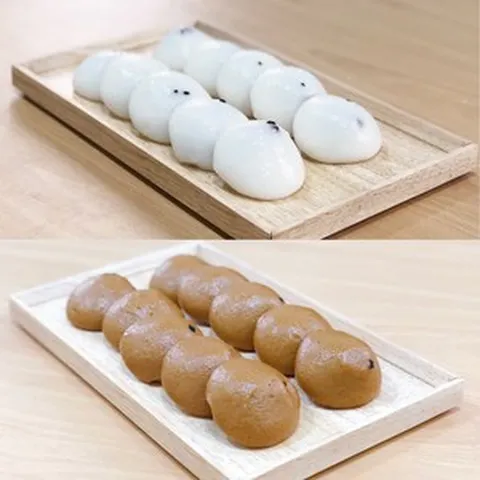 인사동떡집 잔기지떡 보리잔기지떡 (1BOX 40개입) 낱개포장 개별포장, 잔기지떡(40개)