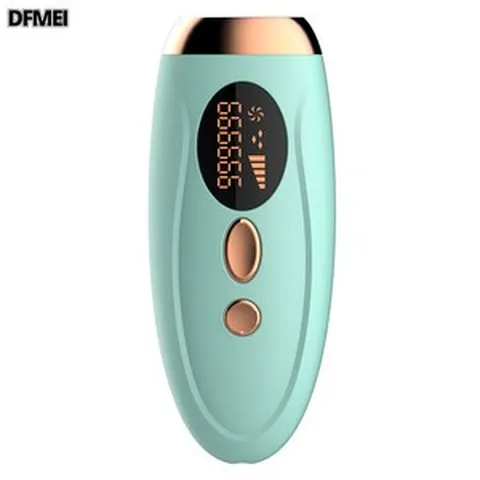 DFMEI 쿨링 레이저 제모기 + 면도기 + 선글라스 여자 남자 가정용 영구 제모기 비키니 다리 겨털 비키니 음모 턱수염 페이스 잔털, 연두색