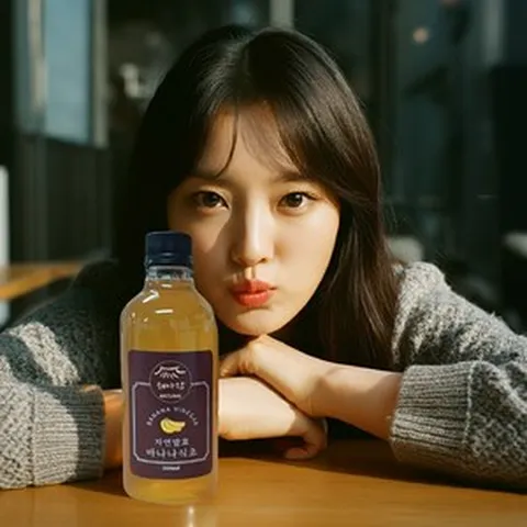 해아람 자연발효 식초 프리미엄 수제 과일 바나나식초, 1개, 500ml