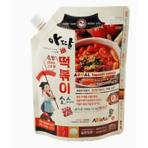 아딸 떡볶이소스 (300G) 6인분 순창고추장 캡뚜껑 간편용기, 2개, 300g
