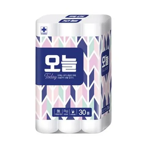 오늘 무형광 3겹 20M 30롤 1개 화장지 휴지 두루마리