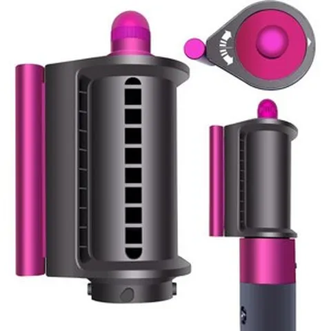 헤어 드라이어 부착 다이슨 에어랩 스타일러 HS01 HS05와 호환되는 비행 방지 플라이어웨이 이온 기술 빠른 건조 푹시아 플라스틱 내열성 2가지 설정, 헤어 드라이어 부착, 다이슨 에어랩 스타일러 HS01, 1개