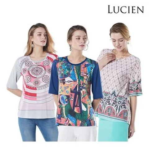 루시앙 루시앙 여성 생제르망 아트 티블라우스 5종택1 (SD04089)