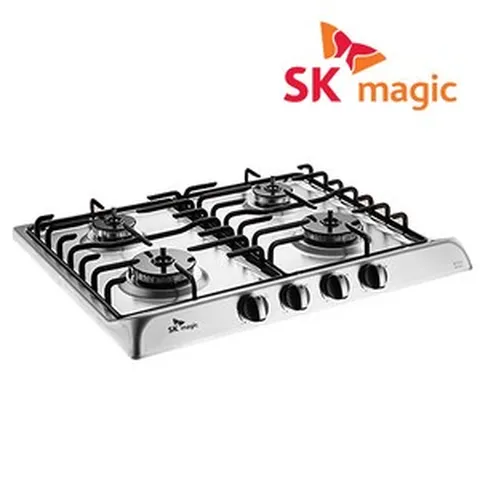 SK매직 2구/3구/4구(285x485/560x430-440/560x480/728x495mm) 가스 레인지 쿡탑 렌지 모음 GRAB221K 외, 배송/설치, LNG, GRAB4241A(560x480)_4구실버(코드식)