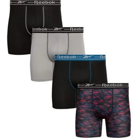 리복 남성 속옷 - 퍼포먼스 복서 브리프 (4팩) 423027