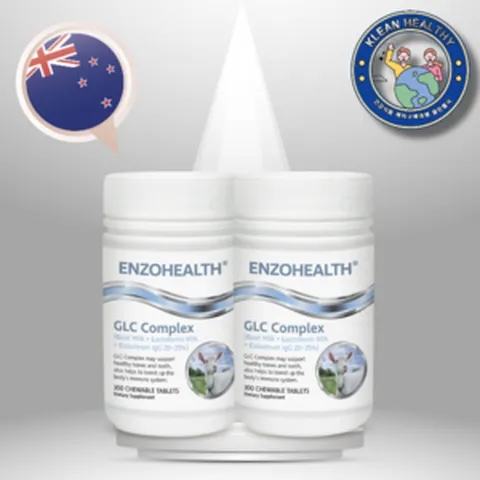 뉴질랜드 자연 방목 산양유 초유 단백질 락토페린 면역글로불린 칼슘 츄어블 맛있는 분유맛 씹어먹는 300정 2통, 2통(600정), 2개