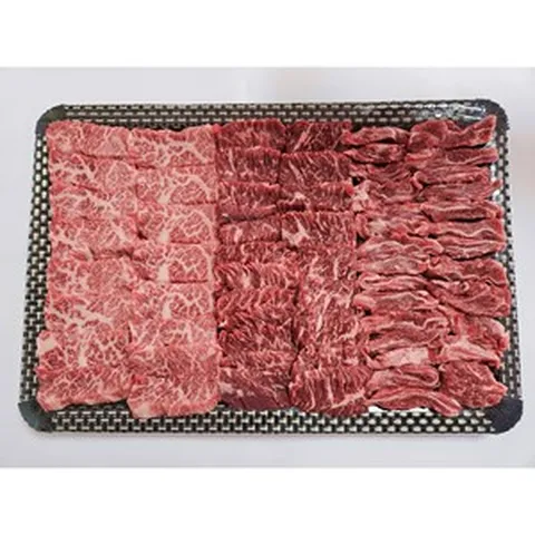 한우1+갈비 살치살 안창살 구이세트 한판 600g, 갈비살+살치살+안창살+냉면, 1개