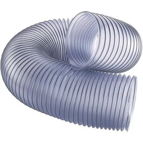 플렉스오스트 6인치 x 5피트 투명 먼지 수거 호스