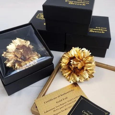 마녀플랜트 순금 골드 부모님 생신선물 어버이날 24K 카네이션 감사 사랑 효도선물, 기본_금카네이션